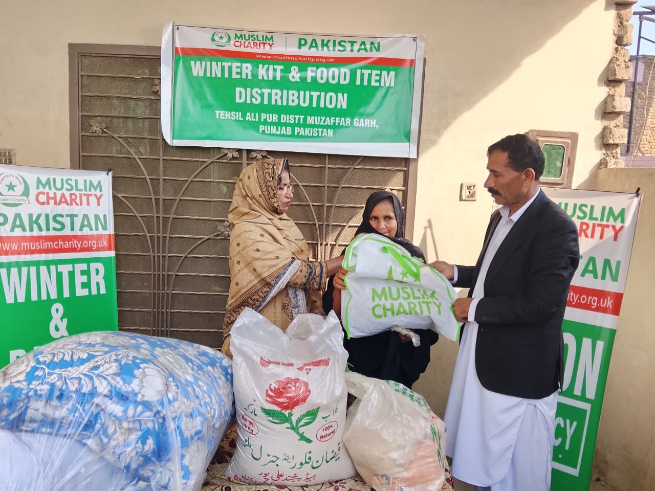 Winter Kit & Relief to Flooded Communiy for the help of Muslim Charity Project